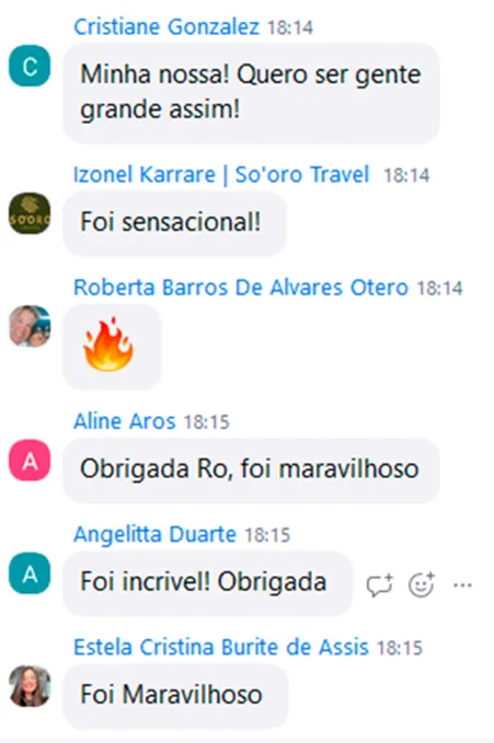 Depoimento de aluna