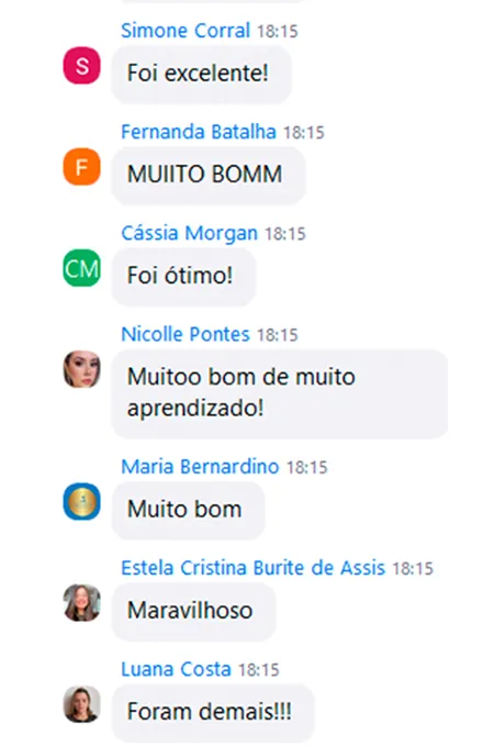 Depoimento de aluna