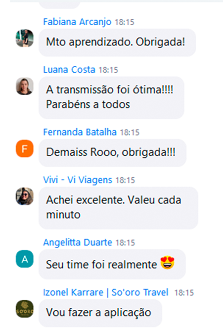 Depoimento de aluna