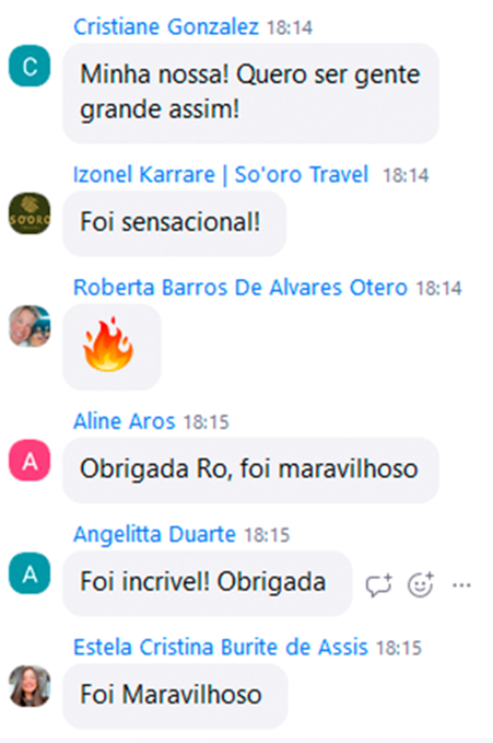 Depoimento de aluna